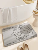 Çizgi Film Desenli Diatomit Banyo Paspası - 39x60cm - Hi Pi-Yeşil - 2