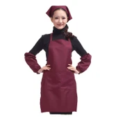 Leke Tutmaz Önlük Kol Seti - Kırmızı (Model 2) - 4