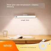 Duvara Monte LED Masa Lambası - El Hareketi Anahtarlı - Beyaz - 30cm - Döner Braketli - 1