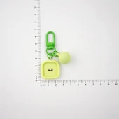 Şeker Renkli Makaron Anahtarlık - Turuncu A795 - 5