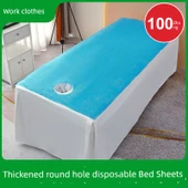 Beyaz Tek Kullanımlık Masaj Yatağı Örtüsü - Deliksiz 80x190cm - 60 Adet - 6