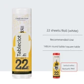 Su Geçirmez Dikdörtgen Plastik Masa Örtüsü - Beyaz 1.6x1.6 m (22 adet) - 1