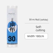 Kendinden Kesimli Su Geçirmez Plastik Masa Örtüsü - Beyaz 1.8 metre (30 metre uzunluk) - 1