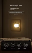 Mini USB LED Gece Lambası - Gün Işığı - 5'li Paket - 7