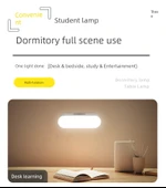 Şarj Edilebilir LED Başucu Lambası - 2800mAh - Beş Renkli Kademesiz Dimleme - 11