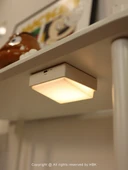 Minimalist LED Gece Lambası - Kaz Tüyü Beyaz (2 Adet) - 5