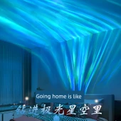 LED Bluetooth Ses Projektörlü Gece Lambası - Ahşap Desenli + Bluetooth Ses + Şarjlı Kumanda + 17 Renk - 4