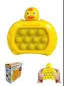 Popit Makinesi Işıklı Oyun Fast Push Pilli Fidget Kabarcık - Küçük Ördek - 1