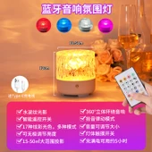 LED Bluetooth Ses Projektörlü Gece Lambası - Bluetooth Sesli Atmosfer Işığı + Şarjlı Kumanda + 17 Renk - 1