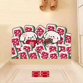 Çizgi Film Desenli Diatomit Banyo Paspası - 40x60cm - Kalp Köpek Yavrusu - 4