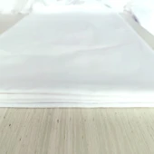 Spa Masaj Yatağı Çarşafı - 120x210 cm - Kalın Fitilli Beyaz, Açılışlı - 1