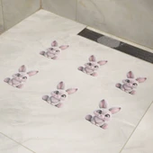 Çizgi Film Desenli Banyo Kaydırmaz Mat - 10x14cm - Büyük Tavşan - Tek Parça - 8