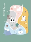 Çizgili Mercan Polar El Havlusu - Pembe Tavşan Desenli - 25x25cm - 7