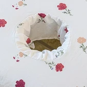 Güzellik Salonu Yatak Örtüsü - Deliksiz Pembe Çiçekli - 100x190cm thumbnail 4