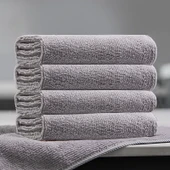 Mikrofiber Temizlik Bezi - Açık Gri 8 Adet Büyük Boy 29x60cm - 1