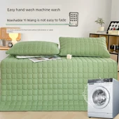 Kapitone Yastık Kılıfı 48x74 - Buğday Başağı Açık Gri Çiftli (Su Geçirmez Değil) thumbnail 6