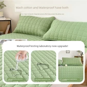 Kapitone Yastık Kılıfı 48x74 - Buğday Başağı Açık Gri Çiftli (Su Geçirmez Değil) thumbnail 4