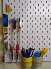 Ikea Skadıs 30lu Altıgen Şarjlı Matkap Ucu Tutucu Stand Aparat Beyaz - 5
