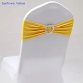 Kalp Şekilli Sandalye Örtüsü - Göl Mavisi - 35x14cm - 10