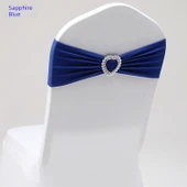 Kalp Şekilli Sandalye Örtüsü - Parlak Sarı - 35x14cm - 3
