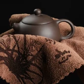 Çay Seti Havlusu - Çay Ahengi Kahve 30x30cm - 5