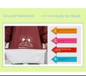 Uzun Kollu Su Geçirmez Mutfak Önlüğü - Mor thumbnail 9