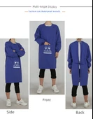 Uzun Kollu Su Geçirmez Mutfak Önlüğü - Mor thumbnail 10