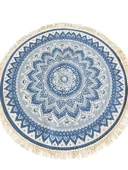 Bohem Tarzı Masa Örtüsü - Brandon - 120cm Çap thumbnail 6