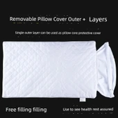 Çıkarılabilir Pamuk Yastık Kılıfı - 48*74 [Tek Katmanlı] Yastık Koruyucu Kılıf thumbnail 2