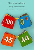 Okul Öncesi Eğitici Kartlar - 0-100 Sayısal Algılama ve İngilizce Pinyin Kartları (2 Kutu) - 10