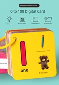 Okul Öncesi Eğitici Kartlar - 0-100 Sayısal Algılama ve İngilizce Pinyin Kartları (2 Kutu) - 8