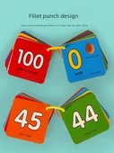 Okul Öncesi Eğitici Kartlar - 0-100 Sayısal Algılama ve İngilizce Pinyin Kartları (2 Kutu) - 5