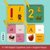 Okul Öncesi Eğitici Kartlar - 0-100 Sayısal Algılama ve İngilizce Pinyin Kartları (2 Kutu) - 1