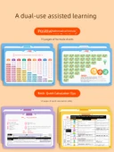 İlkokul Matematik Formülleri Masa Takvimi - Çivili Tahta Değer Seti - 3