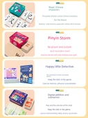 Çocuklar İçin Erken Öğrenme Kart Oyunu - Pinyin Yeteneği [Pinyin Fırtınası 120] - 6