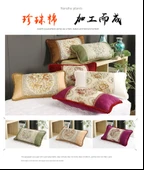 Güzellik Salonu Yatak Yastığı - Dantelli Kare - Yeşil Pamuk Dolgulu thumbnail 11