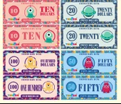 Anaokulu Oyuncak Jetonları - Mini 5 Yuan - 6