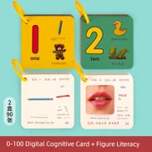 Çocuklar İçin Sayısal Hafıza Kartları 1-100 - 2 Kutu (0-100 Sayısal Tanıma + Resimli Okuma Yazma) thumbnail 1