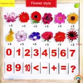 Çocuklar için Eğitici Flash Kartlar - Çiçek Temalı - 1
