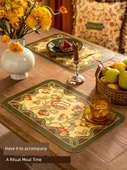 Deri Amerikan Servis - Dobini Desenli - 30x45cm - 3
