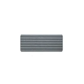 Diyatomit Emici Paspas - 30x10cm Çizgili Desenli Koyu Gri - 1