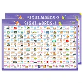 Çocuklar için Eğitici Duvar Tablosu - 220 Yüksek Frekanslı Kelime Listesi thumbnail 1