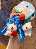 Line Köpek Küçük Altın Papyonlu Anahtarlık Uçluğu - 3