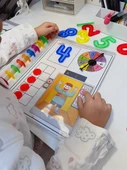 Çocuklar İçin Konsantrasyon Geliştirme Oyunu - Şeffaf Gökkuşağı Yuvarlak (10 Renk) - 3