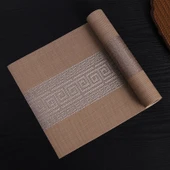 Çin Tarzı PVC Su Geçirmez Masa Örtüsü - Ham Renk - 30x180cm - 1