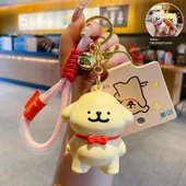 Line Köpek Küçük Altın Papyonlu Anahtarlık Uçluğu - 1
