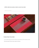 Çin Tarzı PVC Su Geçirmez Masa Örtüsü - Kırmızı - 40x160cm thumbnail 9