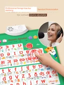 İngilizce Fonetik Alfabe Duvar Tablosu + Çince Pinyin - 2