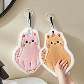 Sevimli El Havlusu - Pembe Kedi ve Sarı Kedi - 1