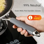 Silikon Tencere Sapı Kılıfı - Küçük Boy - 1 Adet Yanmaz Kapak thumbnail 2